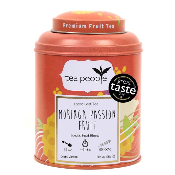 Moringa Passion Fruit - Loose Fruit Tea - 125g Tin caddy