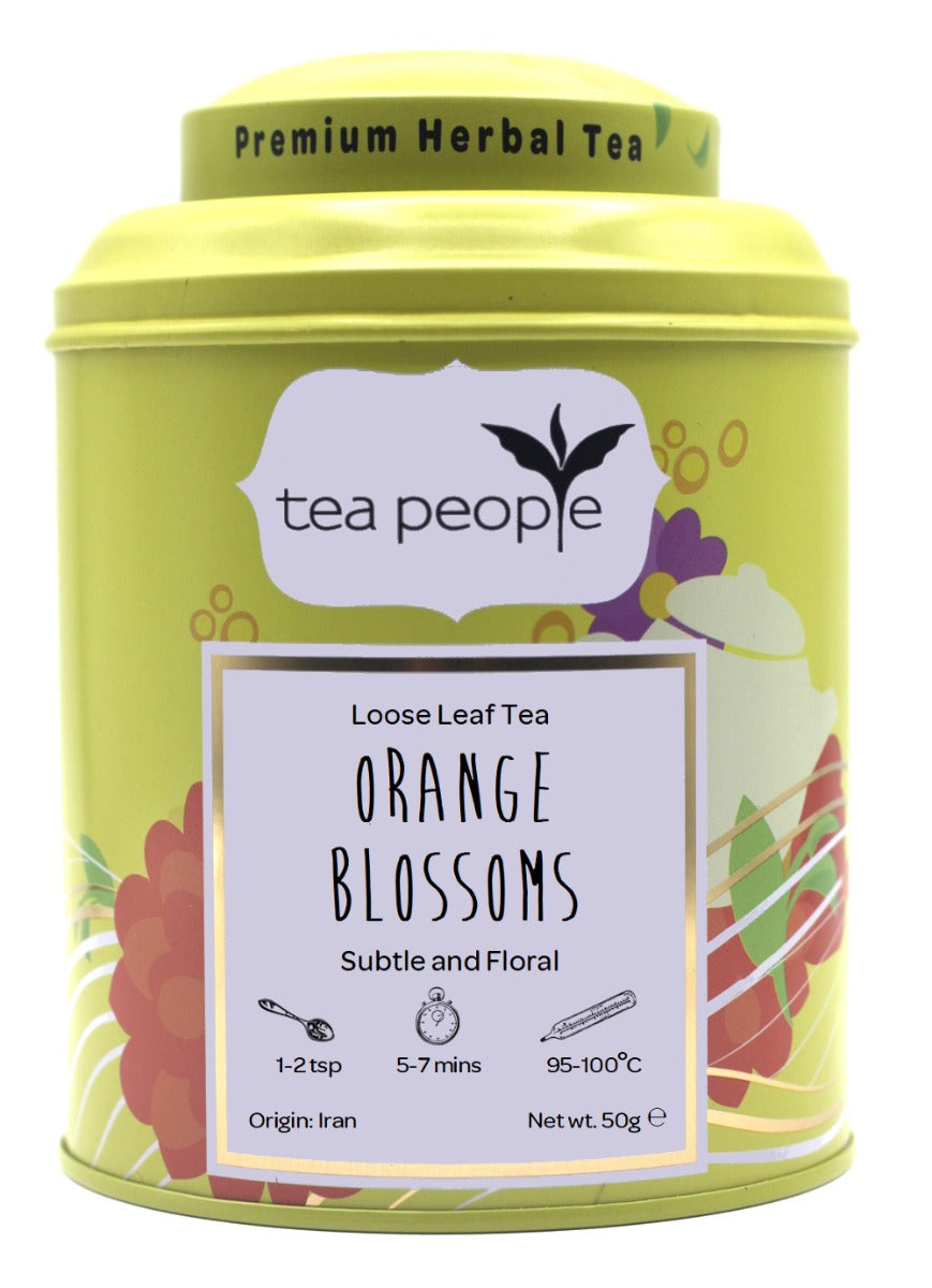 Orange Blossoms - Loose Herbal Tea - 50g Tin Caddy