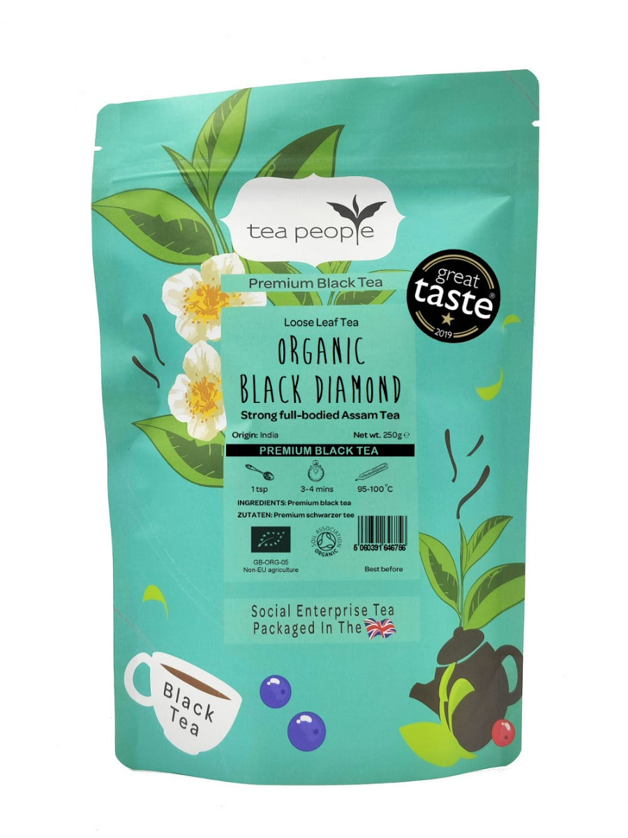 Organic Black Diamond - Loose Black Tea - 250g Refill Pack