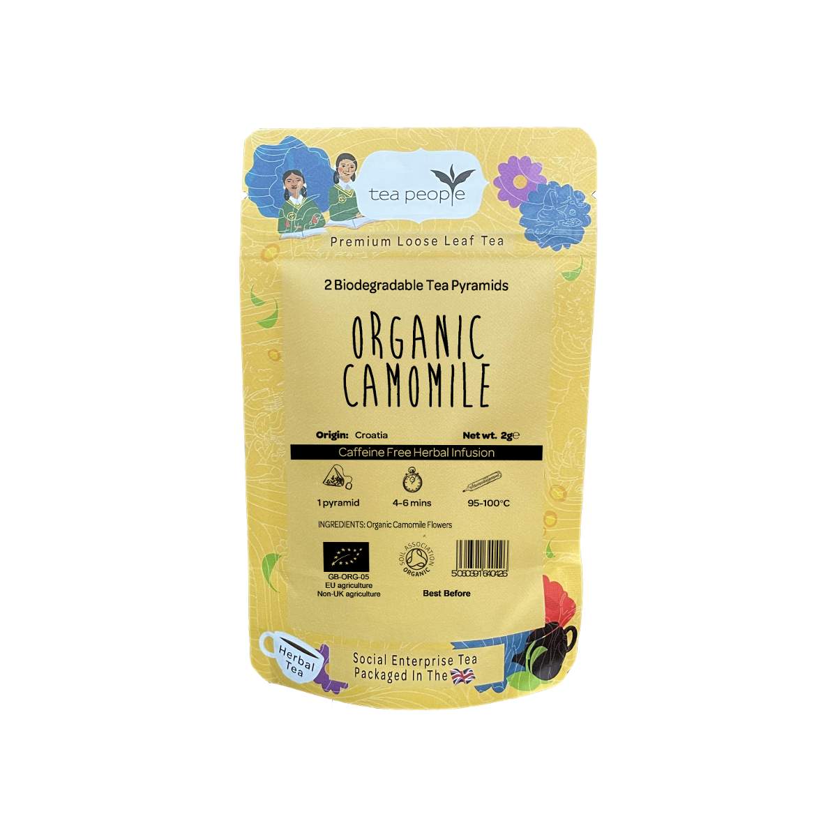 Organic Camomile - Herbal Tea Pyramids - 2 Pyramid Taster Pack