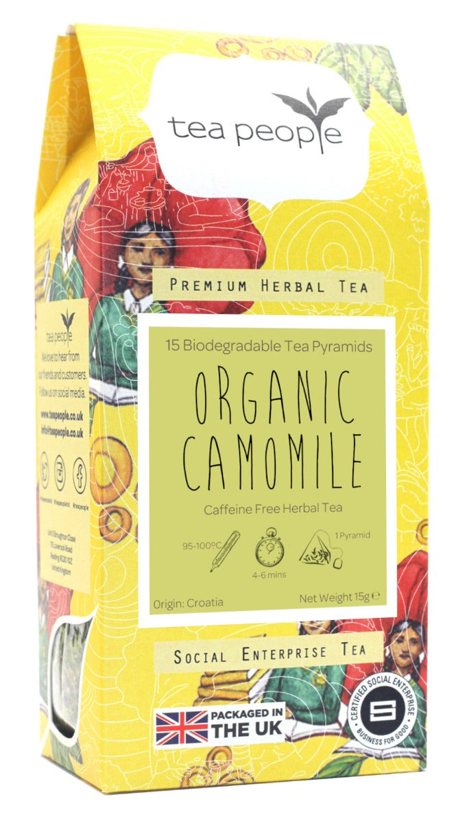 Organic Camomile - Herbal Tea Pyramids - 15 Pyramid Retail Pack