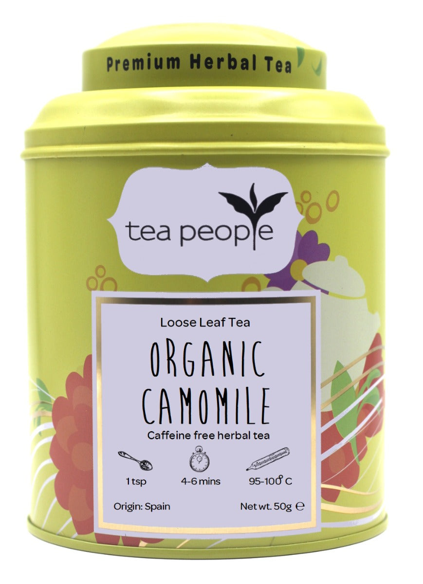 Organic Camomile - Loose Herbal Tea - 50g Tin Caddy