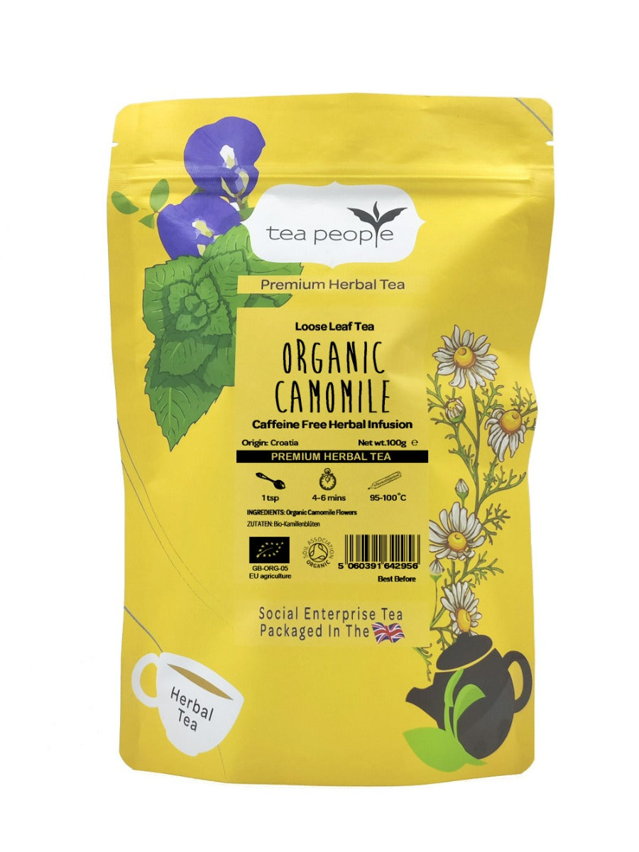 Organic Camomile - Loose Herbal Tea - 100g Refill Pack