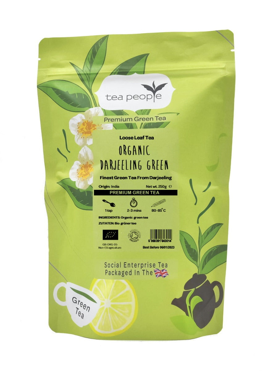 Organic Darjeeling Green - Loose Green Tea - 200g Refill Pack