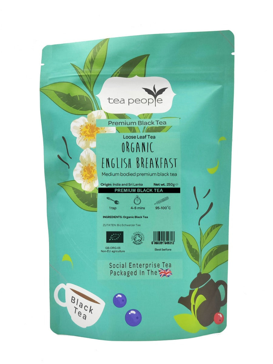 Organic English Breakfast - Loose Black Tea - 250g Refill Pack