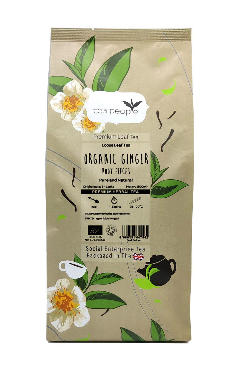 Organic Ginger - Loose Herbal Tea - 500g Small Catering Pack