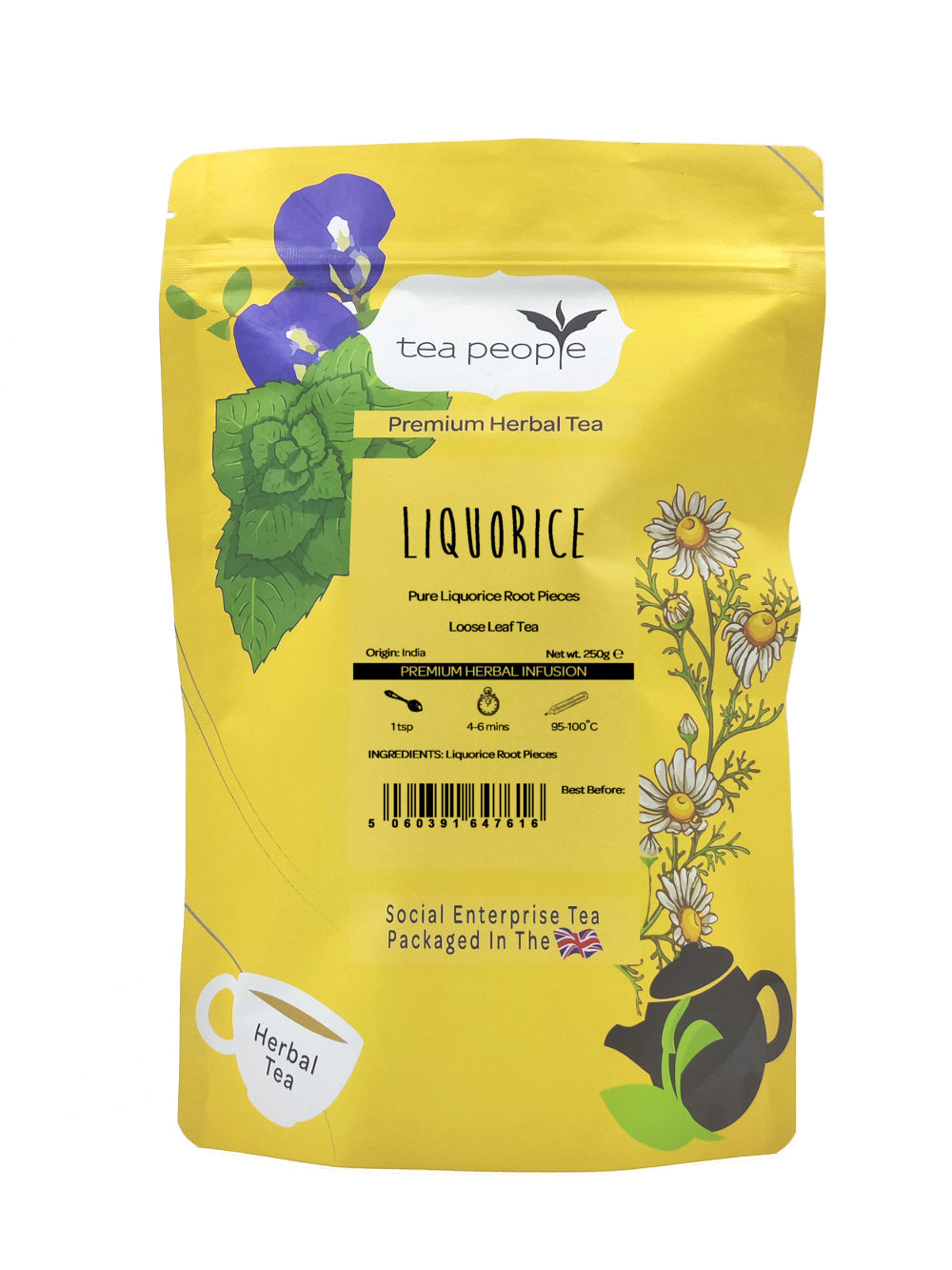 Organic Liquorice - Loose Herbal Tea - 250g Refill Pack