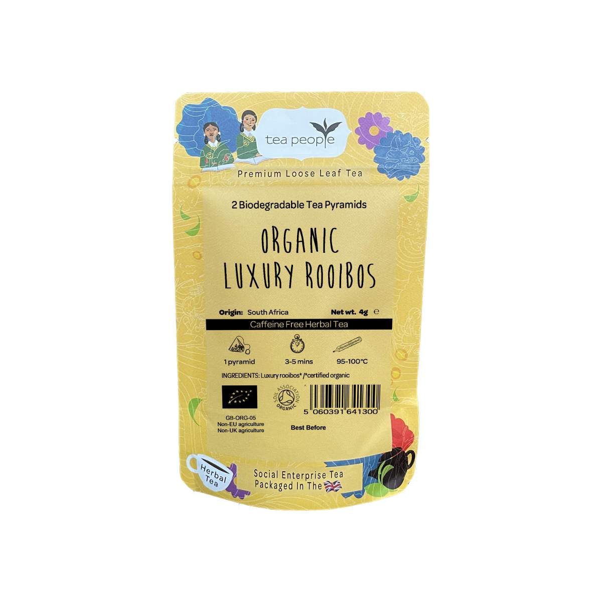 Organic Luxury Rooibos - Herbal Tea Pyramids - 2 Pyramid Taster Pack