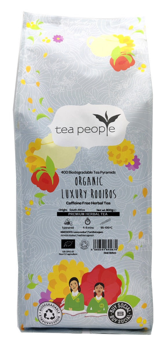 Organic Luxury Rooibos - Herbal Tea Pyramids - 400 Pyramid Large Catering Pack