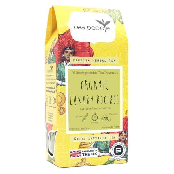 Organic Luxury Rooibos - Herbal Tea Pyramids - 15 Pyramid Retail Pack
