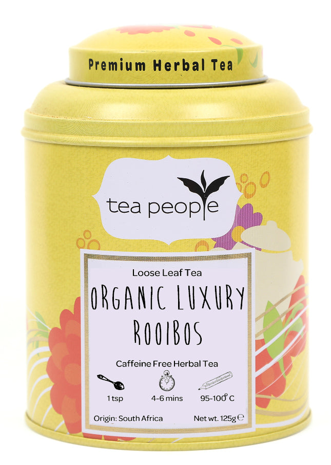 Organic Luxury Rooibos - Loose Herbal Tea - 125g Tin Caddy