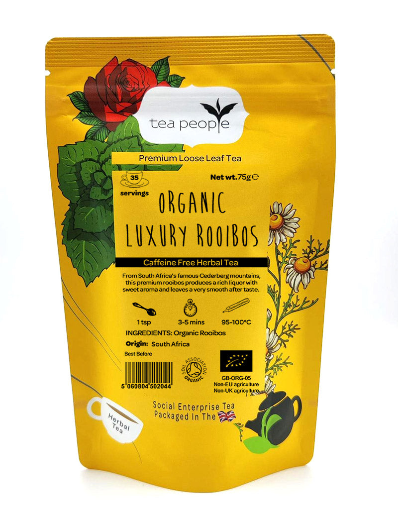 Organic Luxury Rooibos - Loose Herbal Tea - 75g Retail Pack