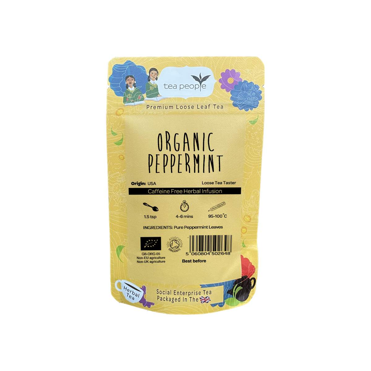 Organic Peppermint - Loose Herbal Tea - Loose Tea Taster Pack