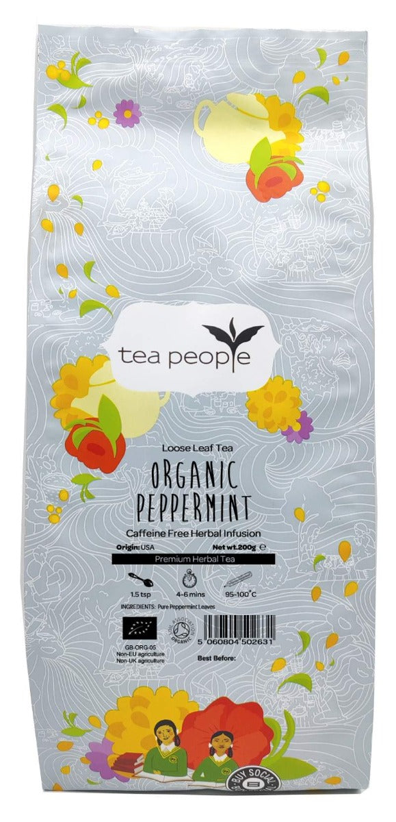 Organic Peppermint - Loose Herbal Tea - 250g Small Catering Pack
