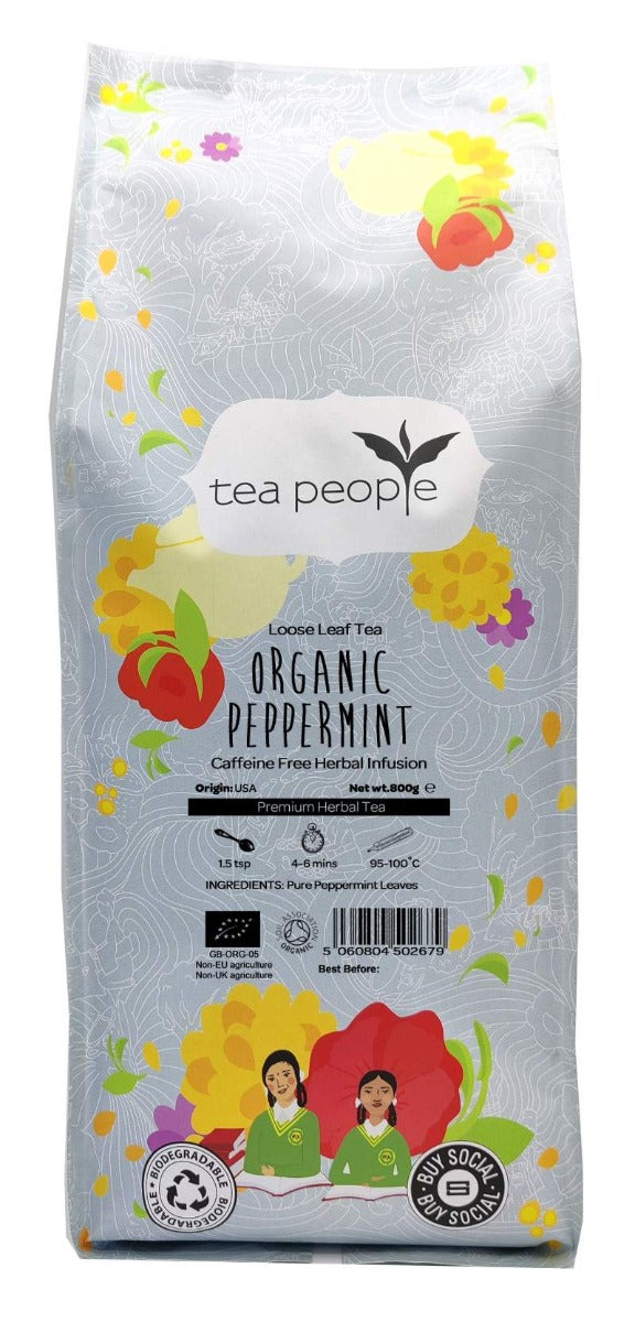 Organic Peppermint - Loose Herbal Tea - 1kg Large Catering Pack