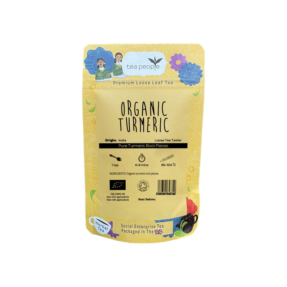 Organic Turmeric Root - Loose Herbal Tea - Loose Taster Pack