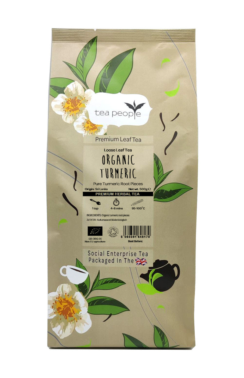 Organic Turmeric Root - Loose Herbal Tea - 500g Small Catering Pack
