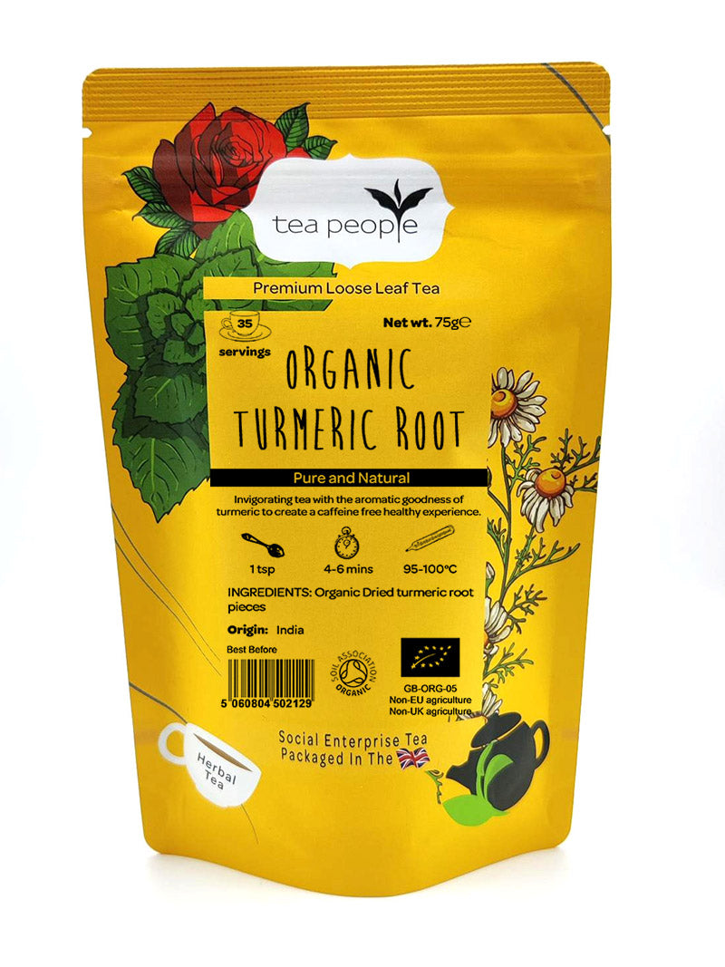 Organic Turmeric Root - Loose Herbal Tea - 75g Retail Pack