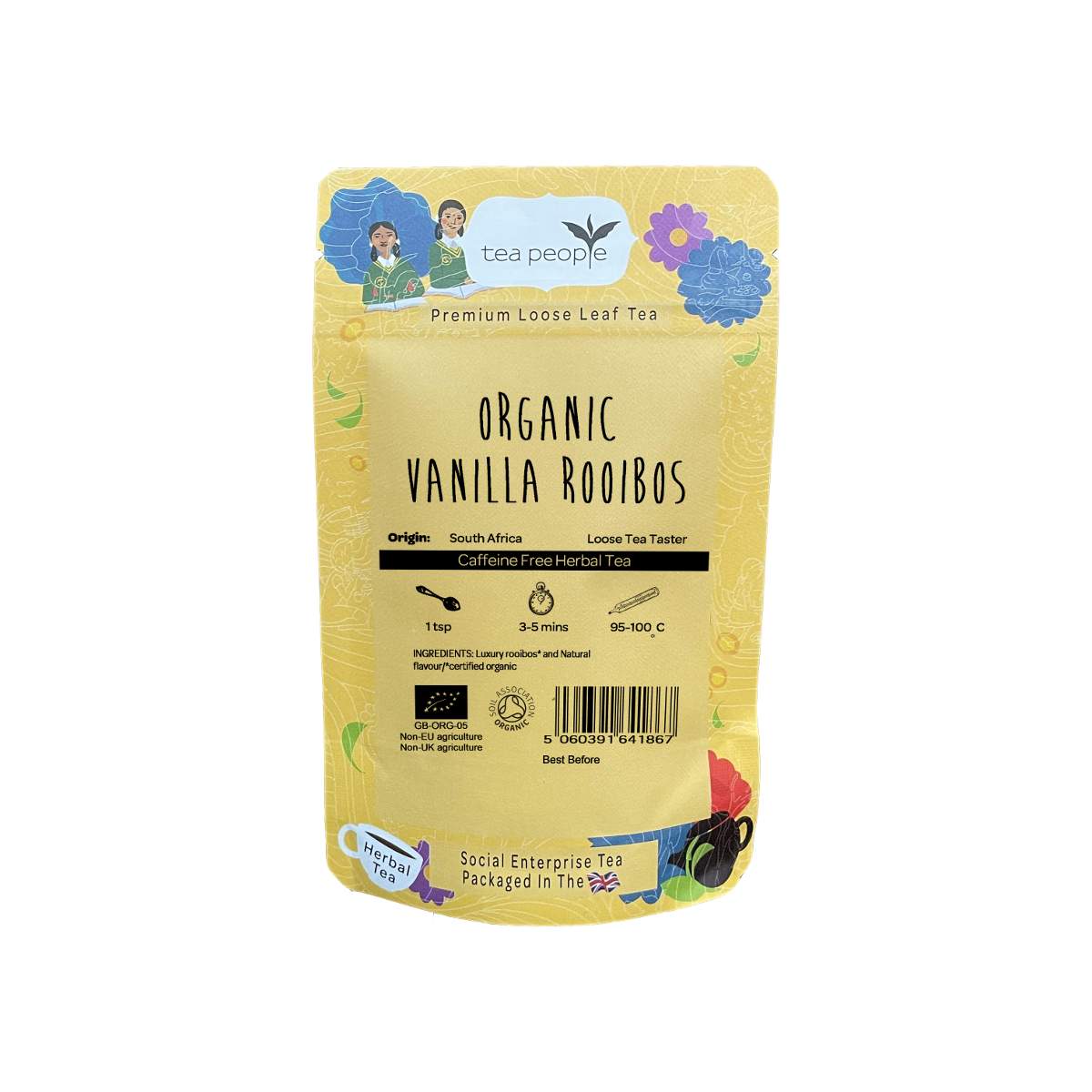 Organic Vanilla Rooibos - Loose Herbal Tea - Loose Tea Taster Pack