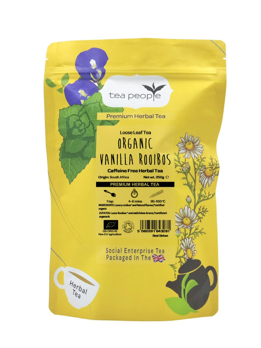 Organic Vanilla Rooibos - Loose Herbal Tea - 250g Refill Pack