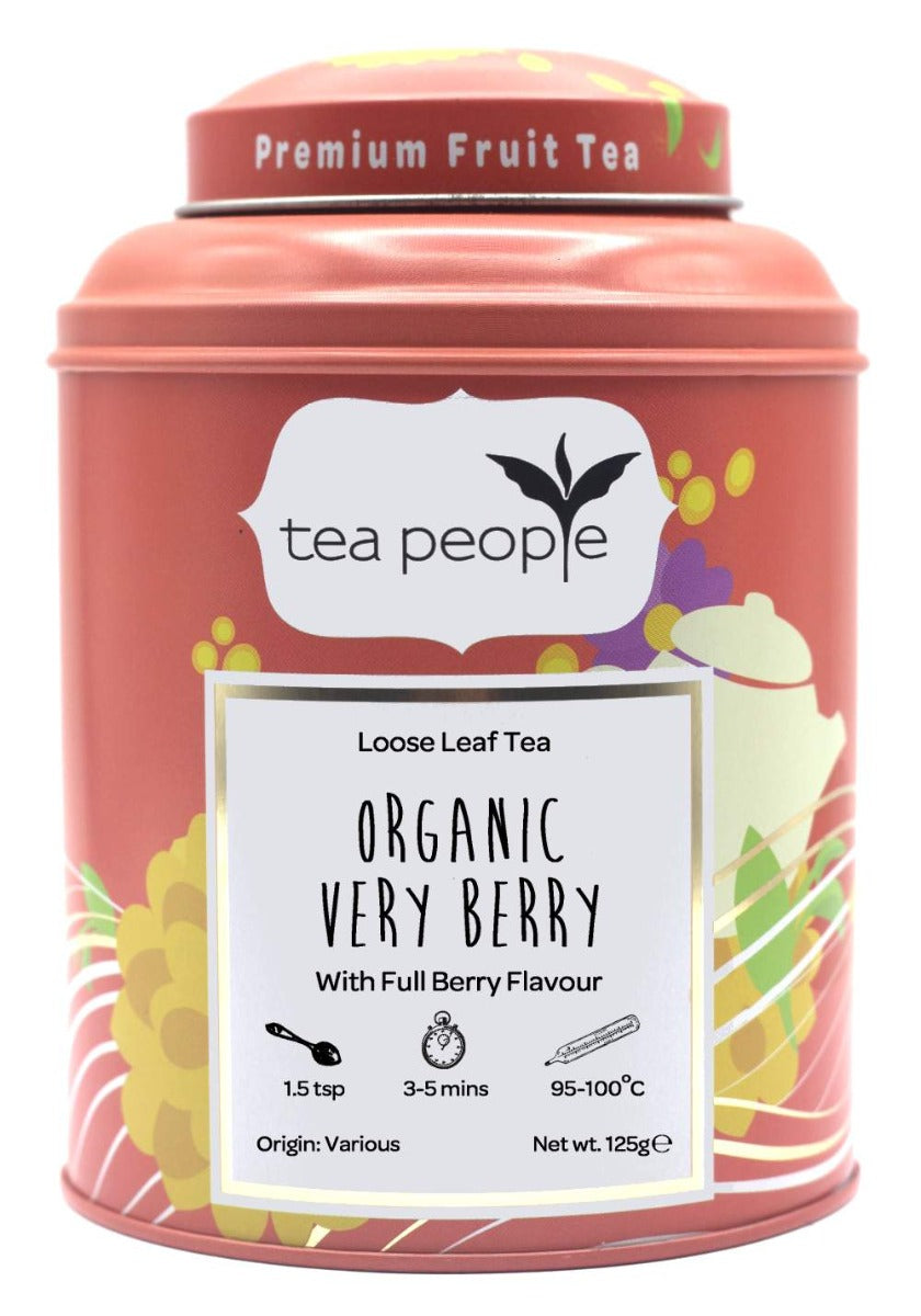 Organic Very Berry - Loose Fruit Tea - 125g Tin Caddy