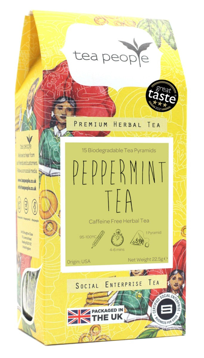Peppermint Tea - Herbal Tea Pyramids - 15 Pyramid Retail Pack