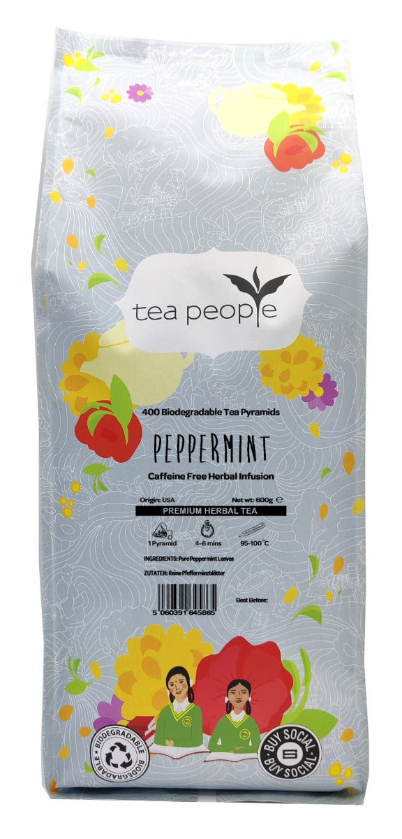Peppermint Tea - Herbal Tea Pyramids - 400 Pyramid Large Catering Pack