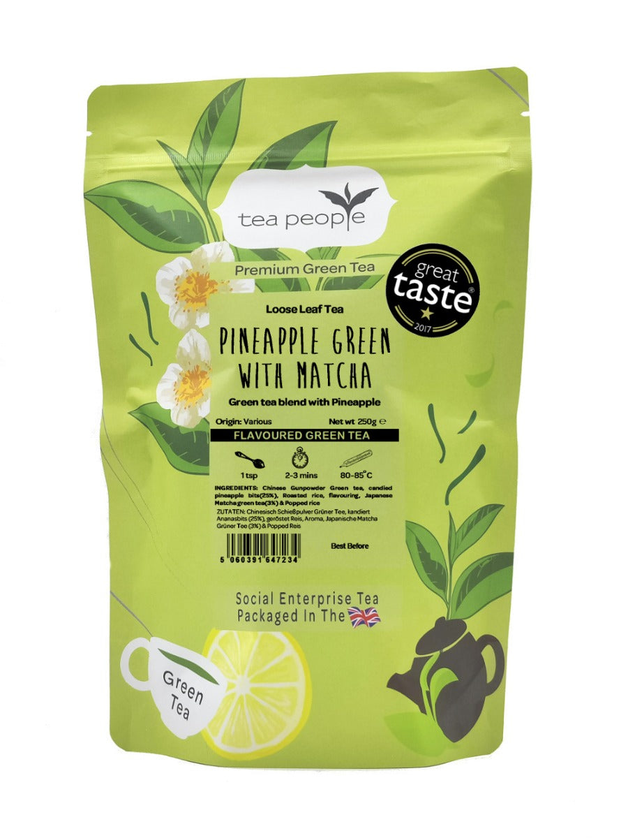 Pineapple Green With Matcha - Loose Green Tea - 200g Refill Pack