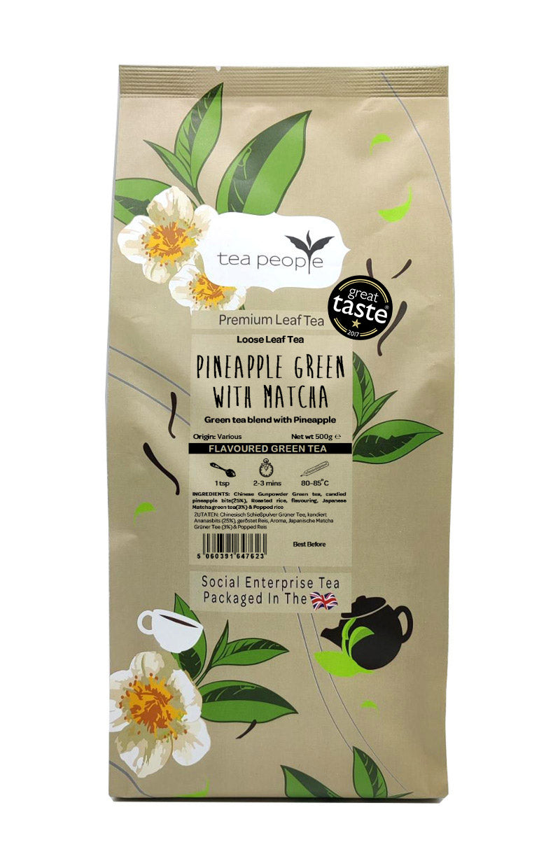 Pineapple Green With Matcha - Loose Green Tea - 500g Small Catering Pack