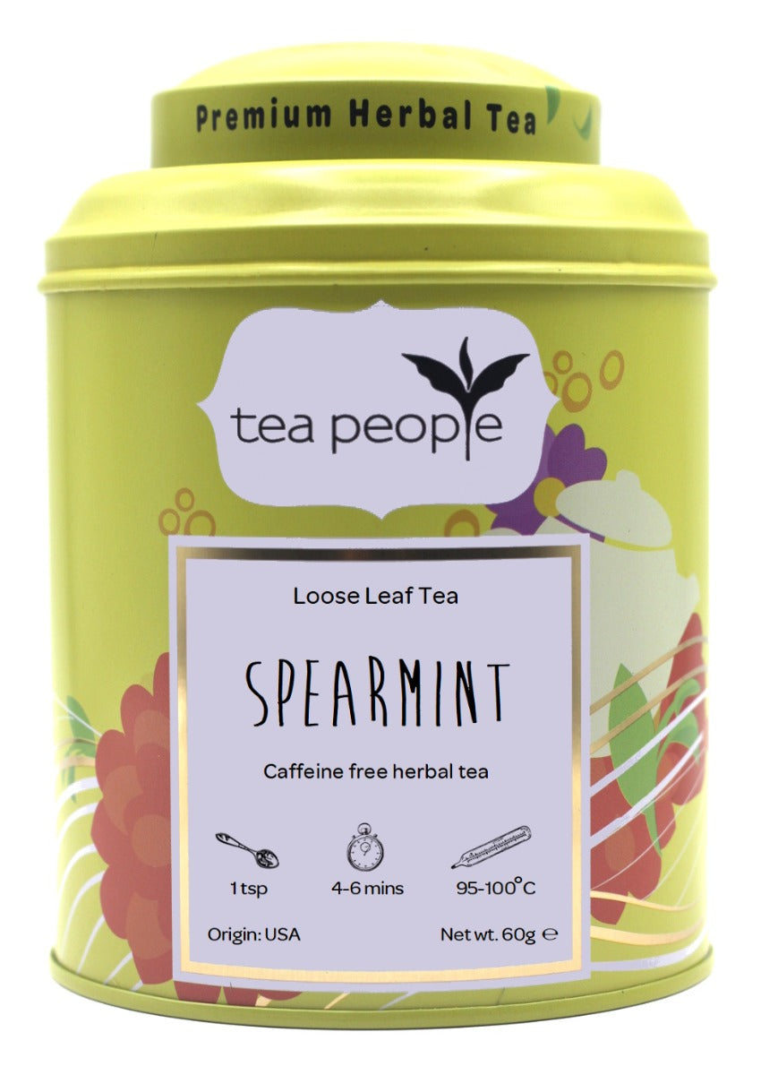 Spearmint Tea - Loose Herbal Tea - 60g Tin Caddy