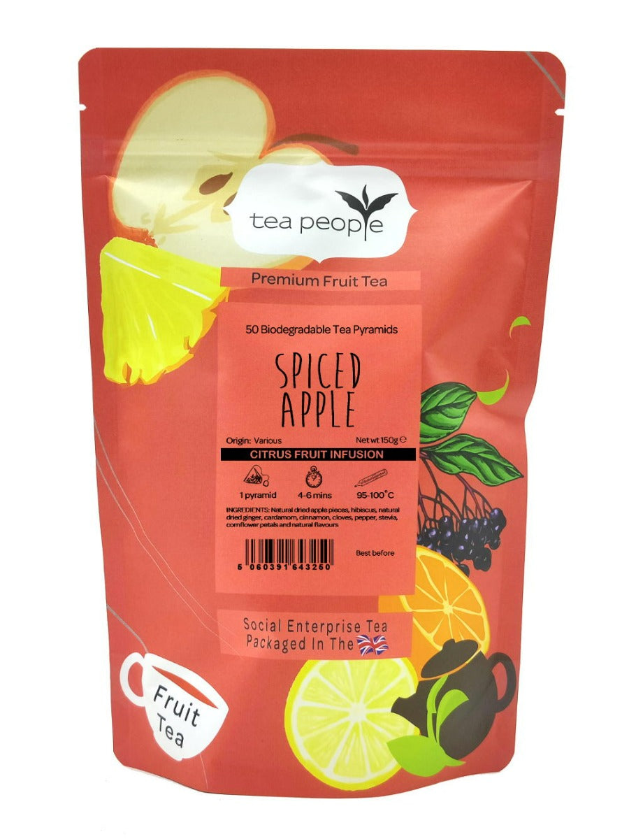 Spiced Apple - Fruit Tea Pyramids - 50 Tea Pyramid Refill Pack
