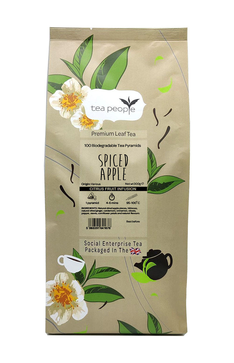 Spiced Apple - Fruit Tea Pyramids - 100 Tea Pyramid Small Catering Pack