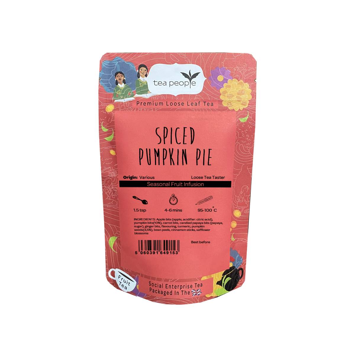 Spiced Pumpkin Pie - Loose Fruit Tea - Loose tea Taster Pack
