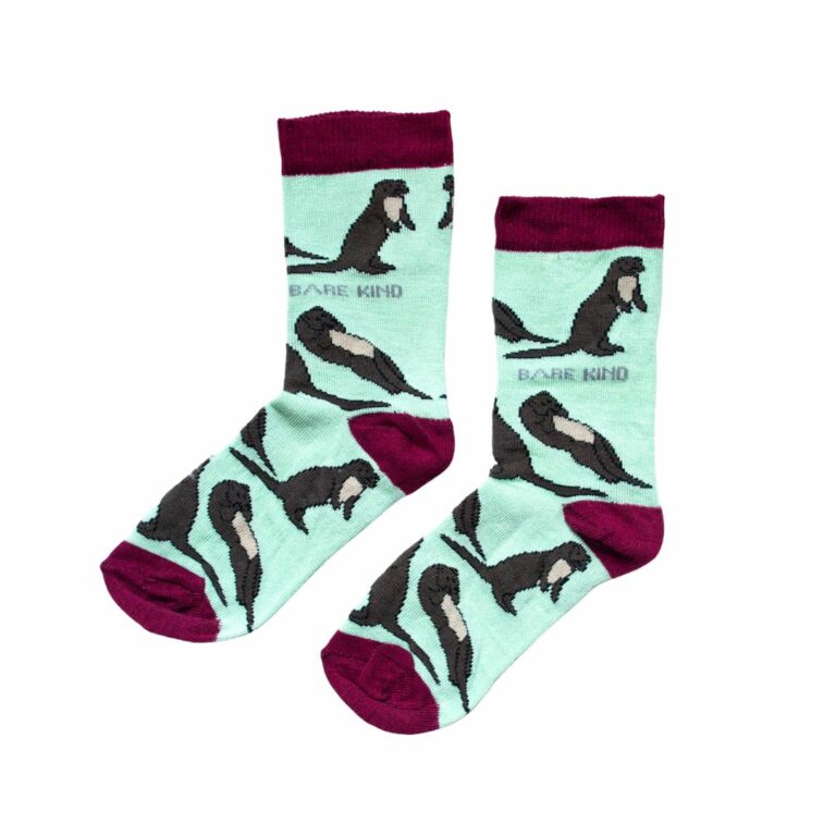Save The Otters Bamboo Socks For Kids