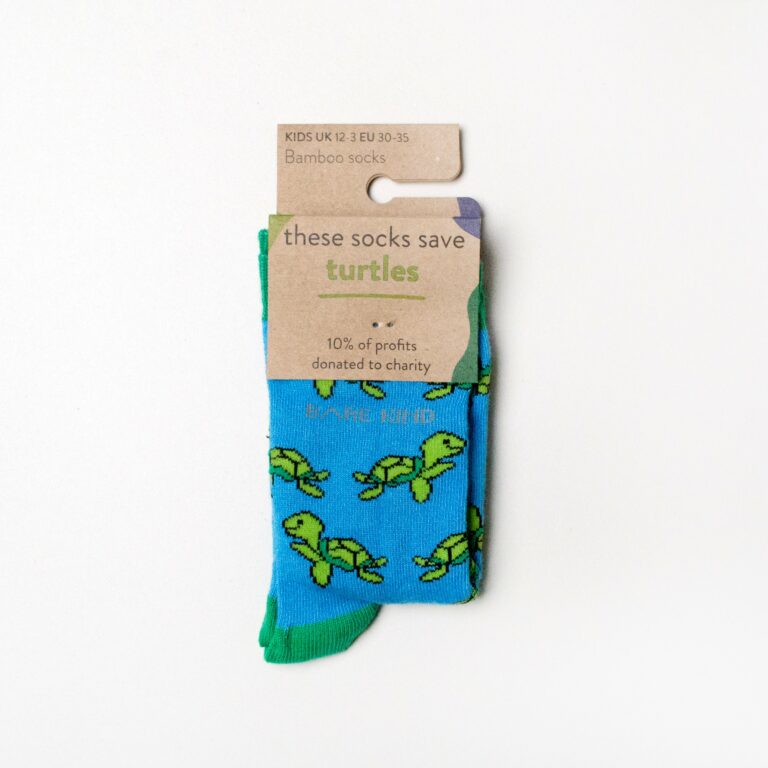 Save The Turtles Bamboo Socks For Kids