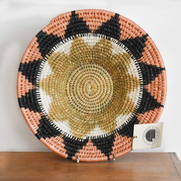 Acacia Blush Woven Basket - medium