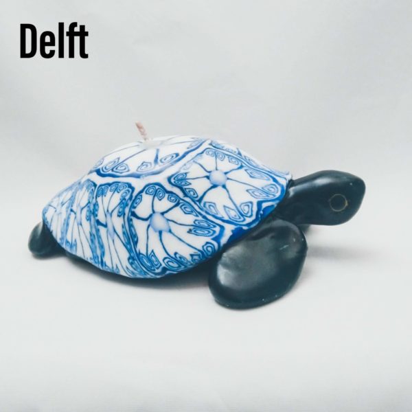 Turtle Candles - large, delft