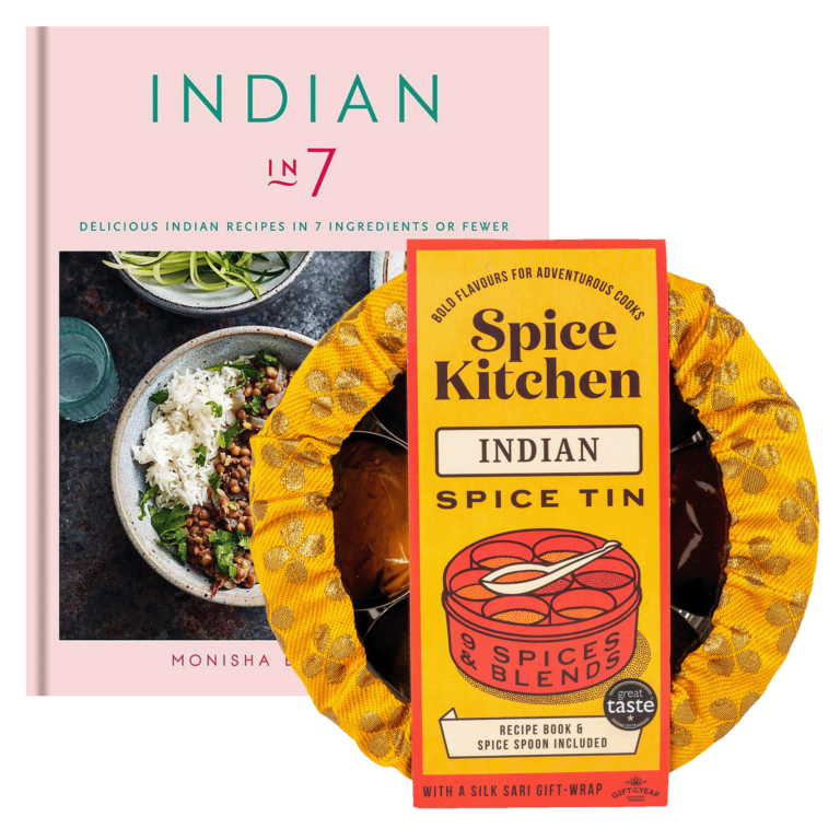 'indian In 7' Cookbook & Indian Spice Tin (signed)