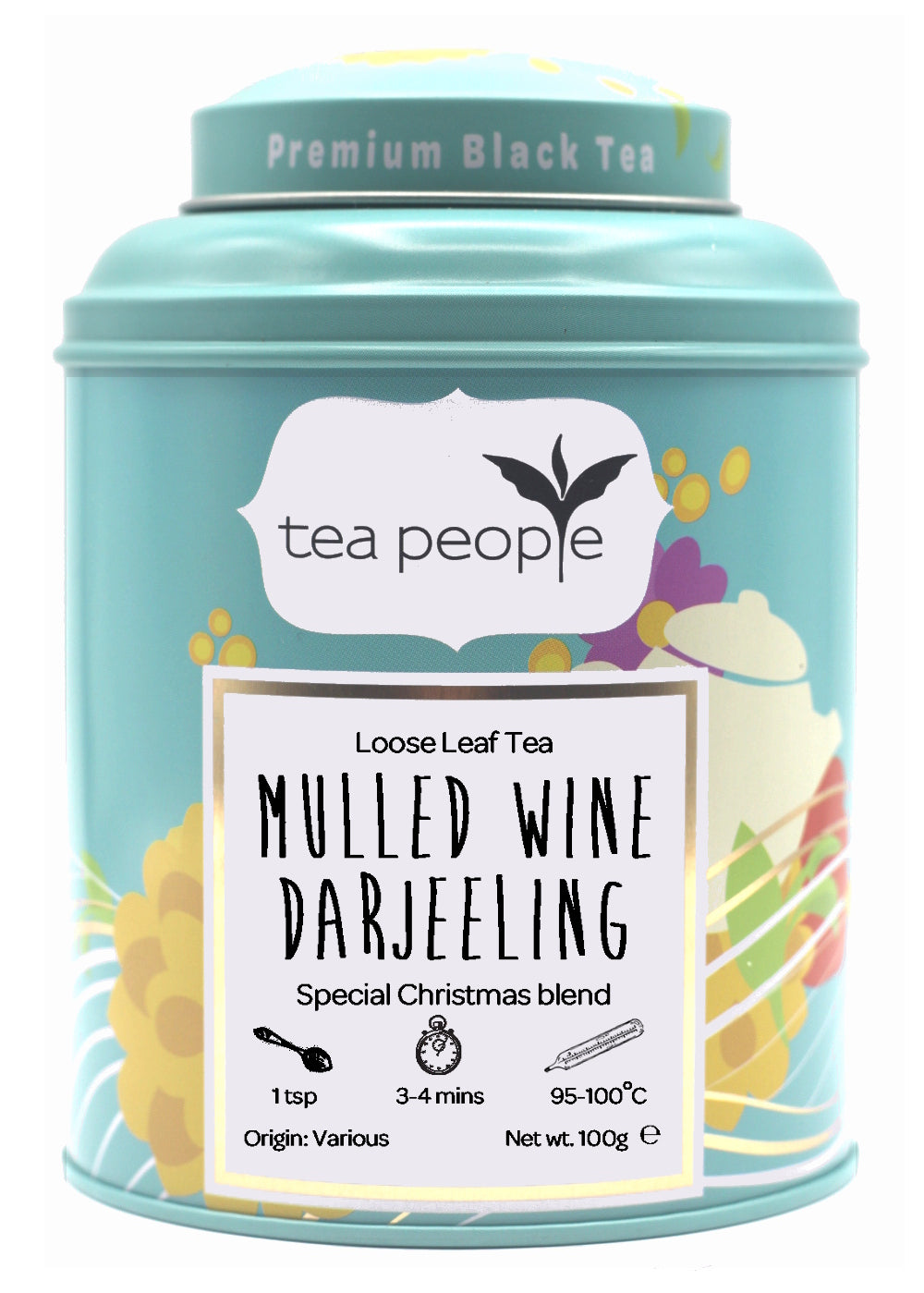 Mulled Wine Darjeeling - Loose Black Tea - 100g Tin Caddy