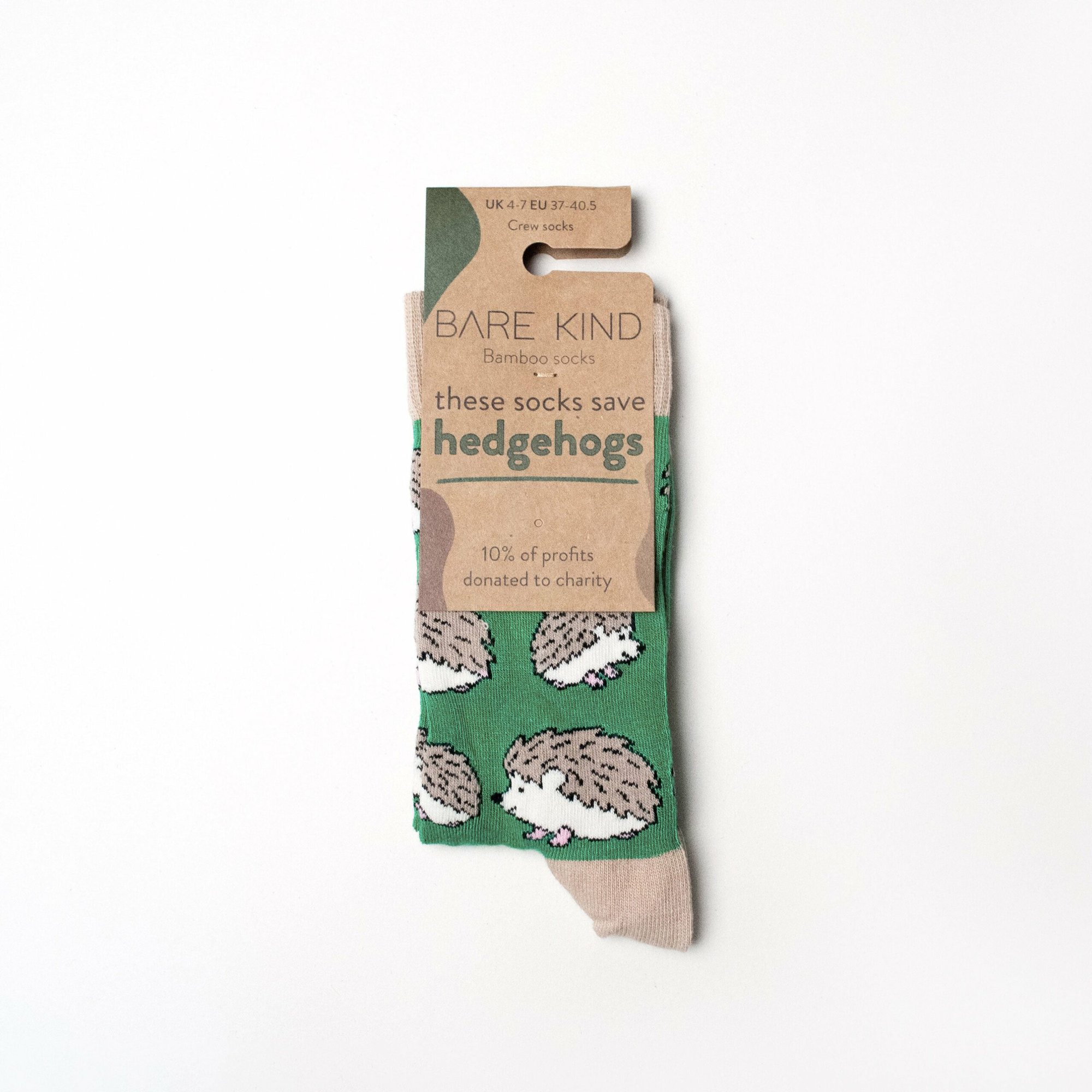 Save The Hedgehogs Bamboo Socks