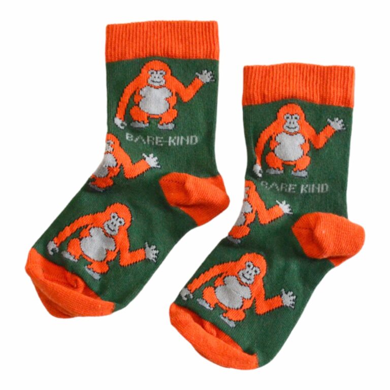 Save The Orangutans Bamboo Socks For Kids