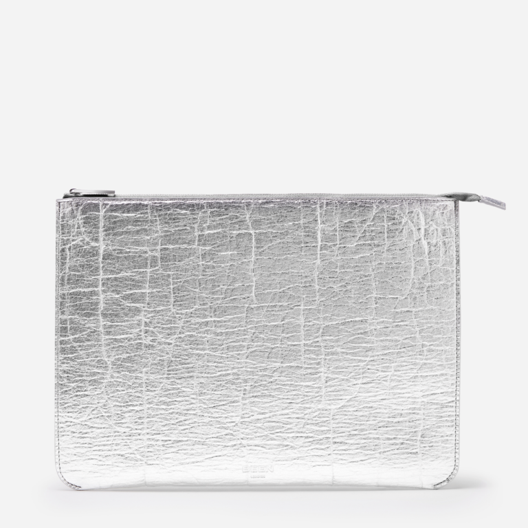 Martello Silver Laptop Case (vegan) - Silver