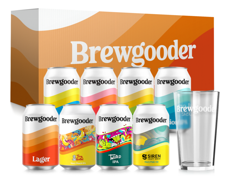 Brewgooder Gift Pack - 8 X 330ml + Pint Glass