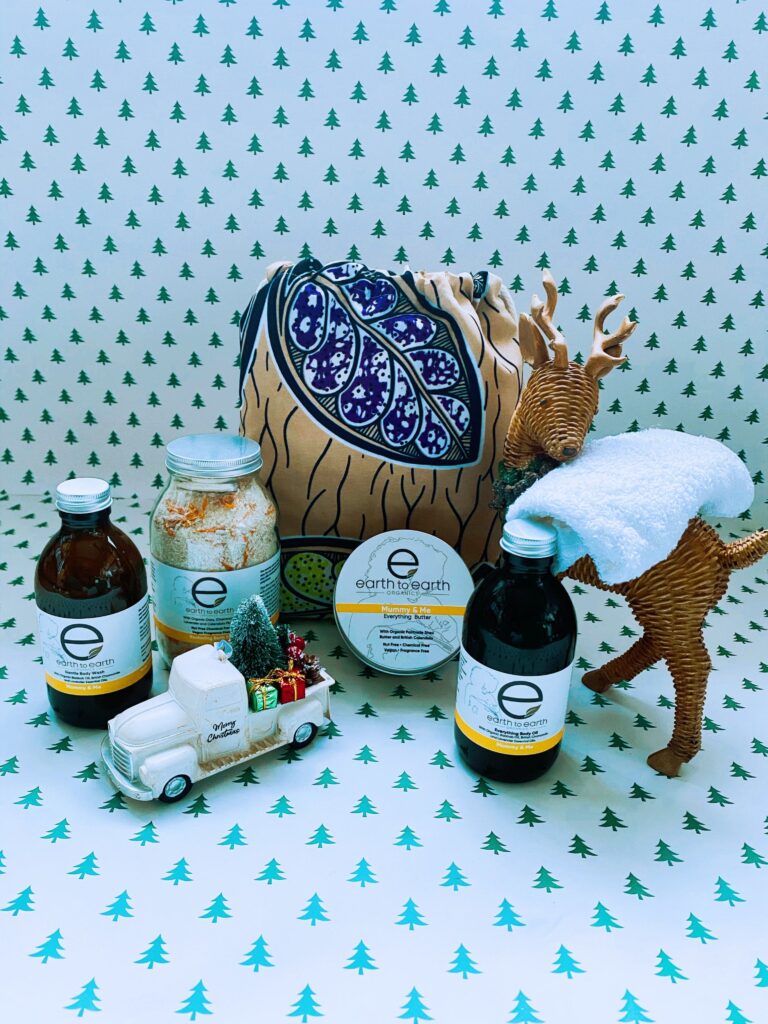 Christmas Vegan Skincare Gift Set For Mothers With Handmade Gift Bag