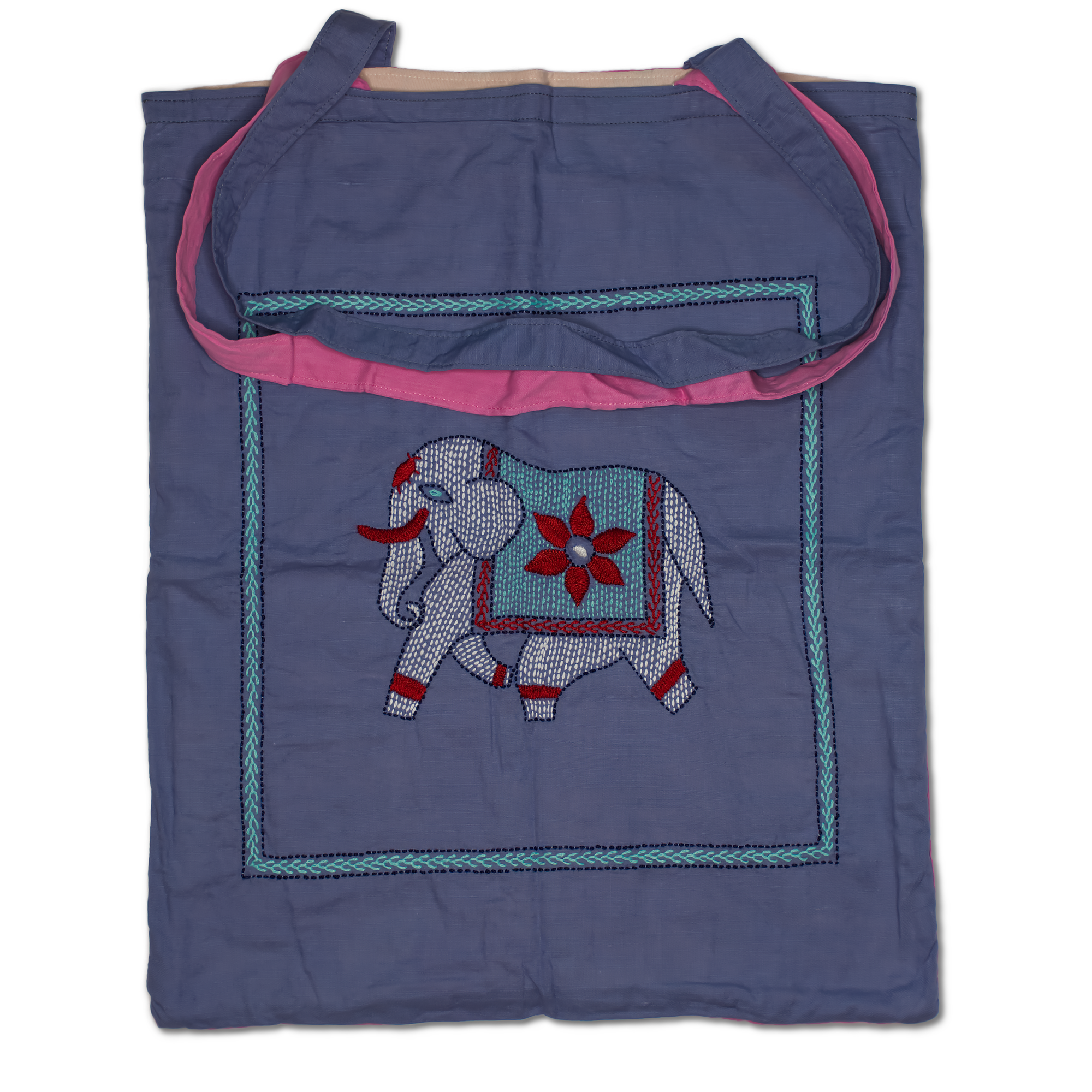 Tote Bags - Dinajpur (elephant) Design - Sneha (Grey) / Shopna (Pink)