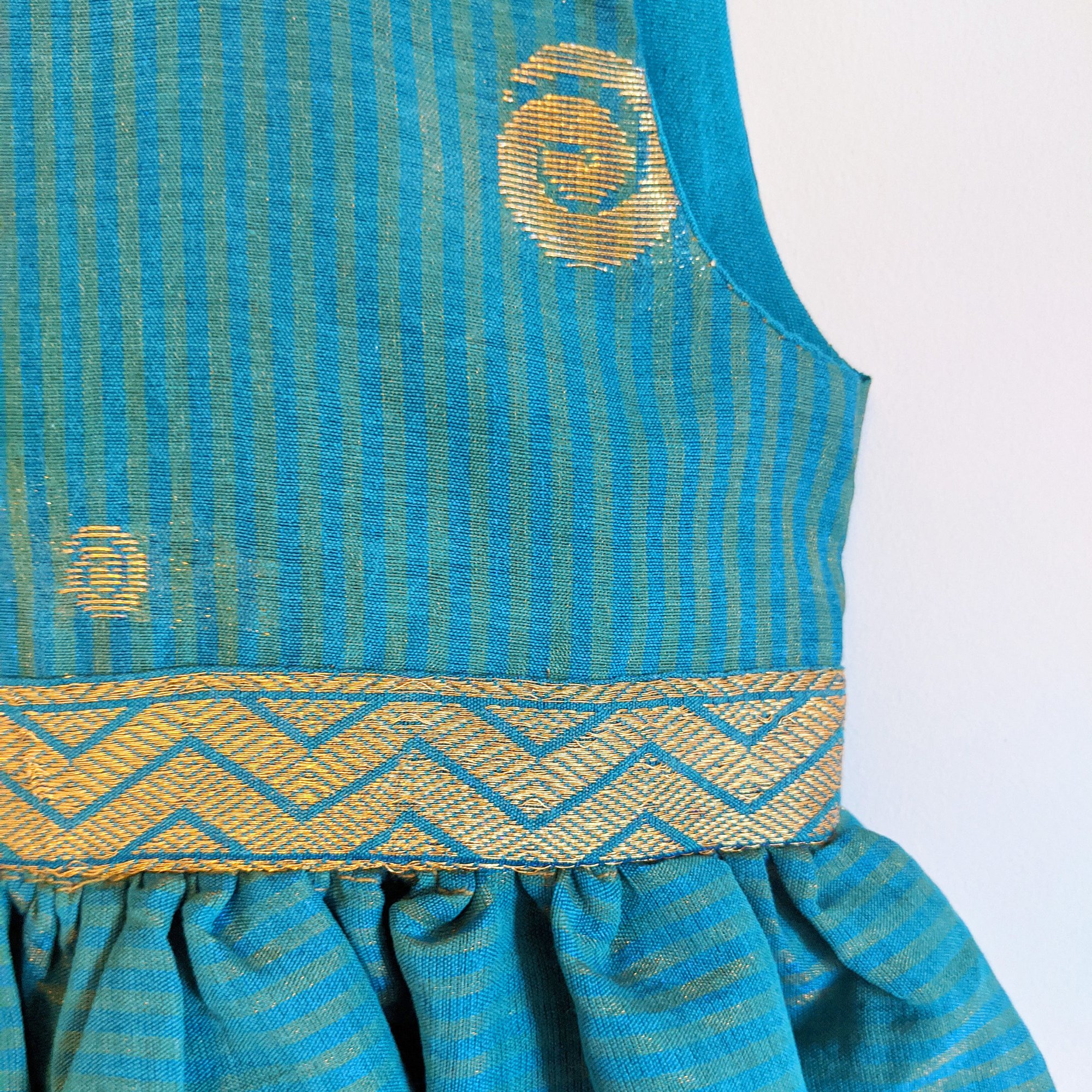 Teal Party Dress For Ages 5-6 Years - 5-6