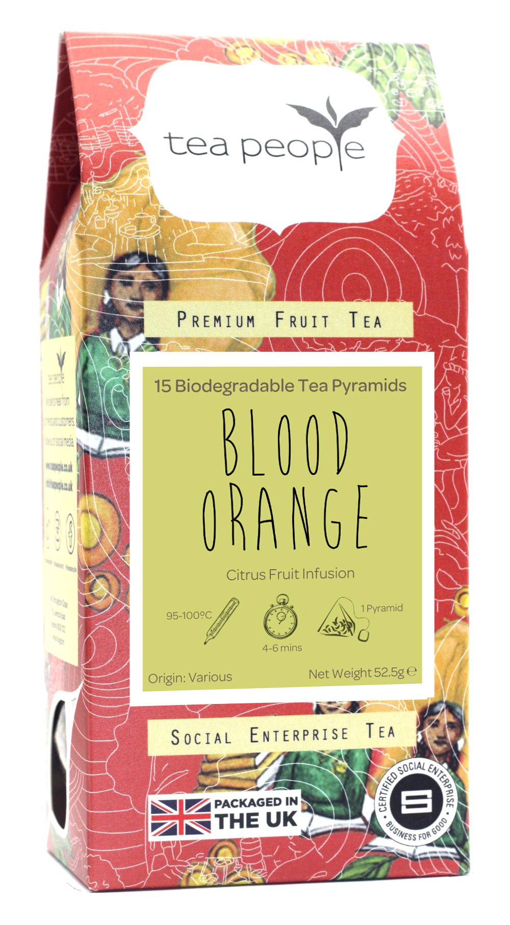 Blood Orange - Fruit Tea Pyramids - 15 Pyramid Retail Pack