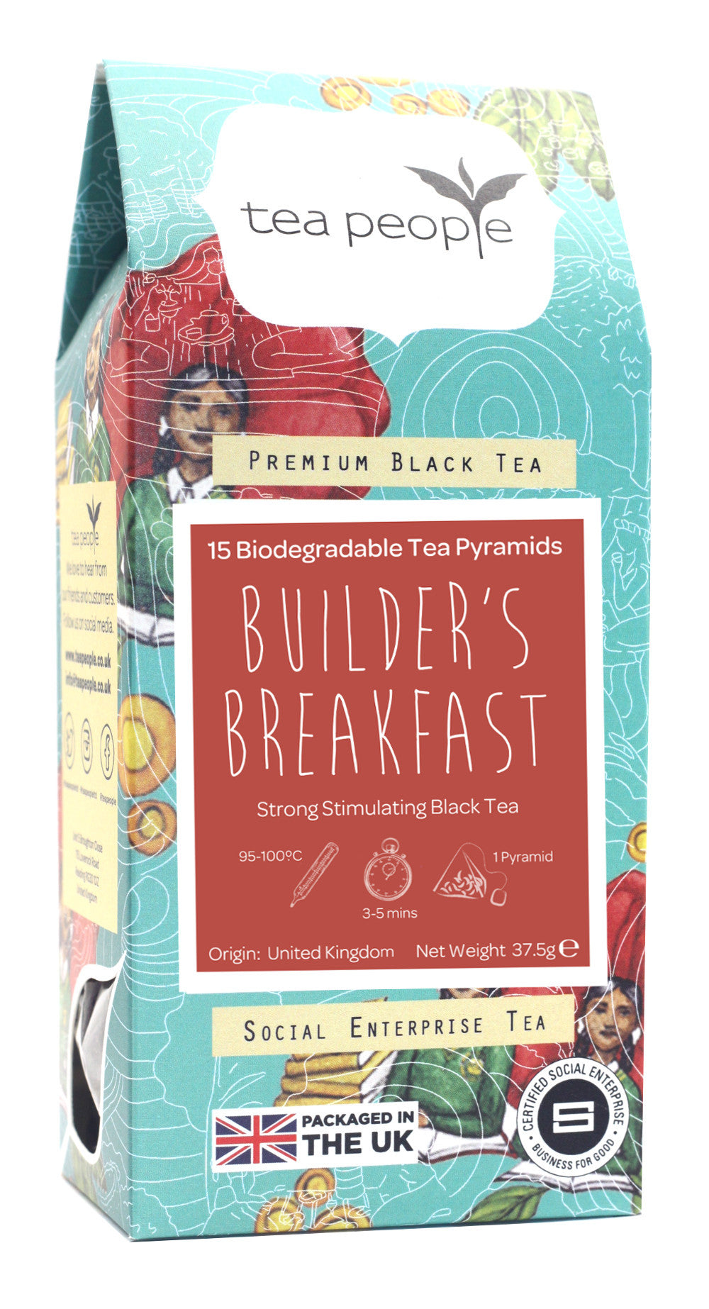 Builder's Breakfast - Black Tea Pyramids - 15 Pyramid Retail Pack