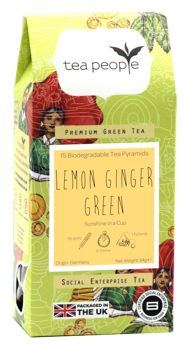 Lemon Green - Green Tea Pyramids - 15 Pyramid Retail Pack