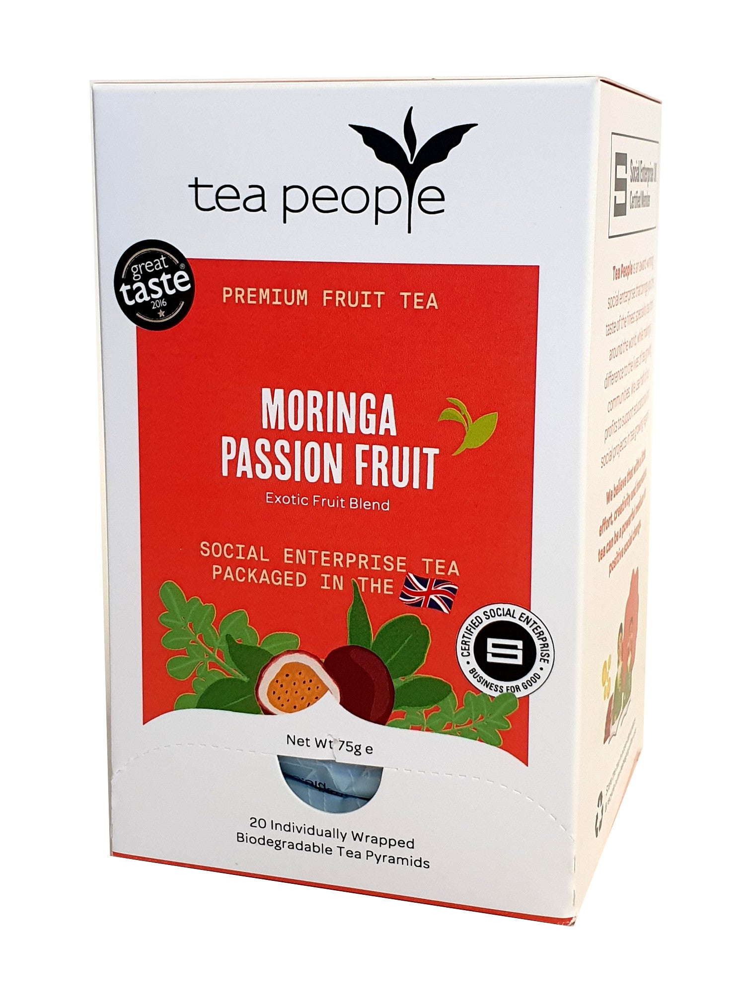 Moringa Passion Fruit - Tea Envelopes - 20 Tea Envelopes